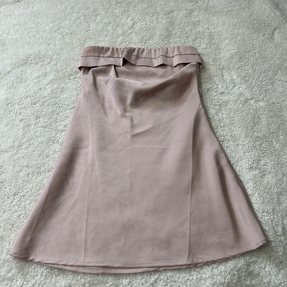 Princess Polly Phillipa Pink Strapless Mini Dress Preppy College City Glam Sz 2
